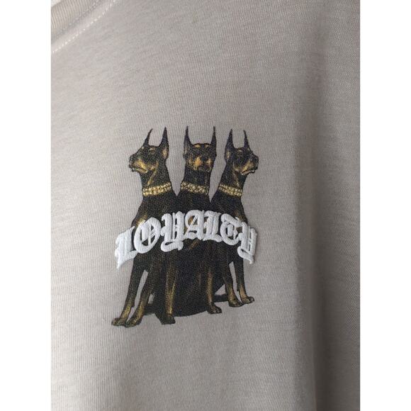RGSTR doberman loyalty tan cream graphic tee xl - Picture 3 of 7